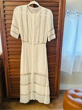 monette floral linen maxi dress Red Dress | Multi Floral Linen Blend Tie Front Maxi Dress main image 1